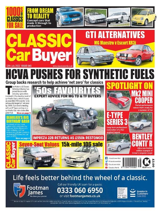 Kelsey Publishing Ltd作のClassic Car Buyerの作品詳細 - 貸出可能